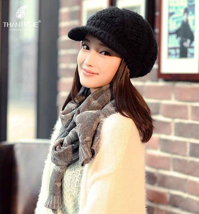 Vintage Skull Scarves Wrap Women Winter Warm Polyester 200*33CM - Grey
