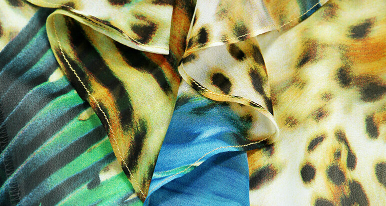 Classy Dresses Summer Women Skirts Leopard Print Knee Length - Blue