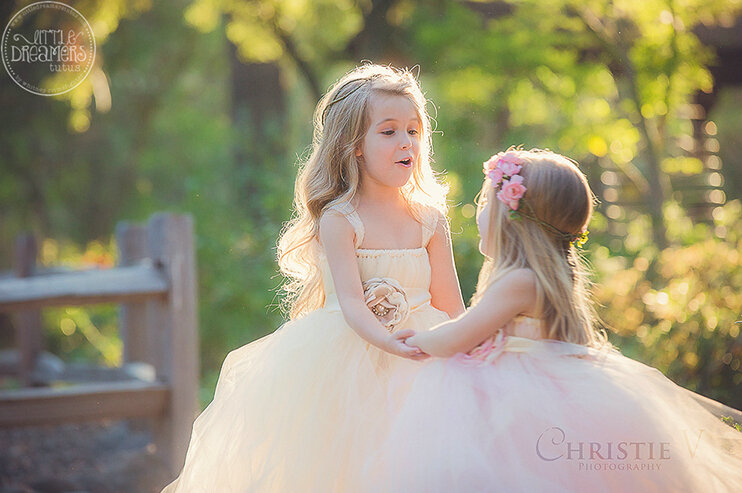 Cute Skirts Winter Flower Girls Long Suspenders Wedding Party Dress - White