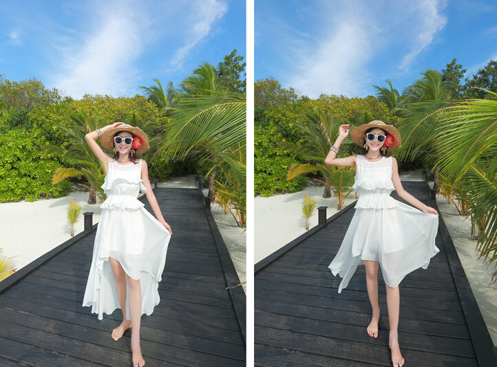 Elegant Dresses Summer Girls Swallowtail Beach Long Chiffon Bohemian - White