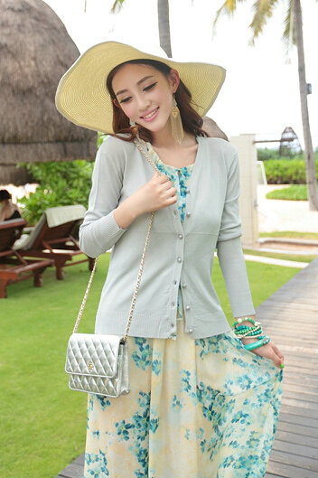 Elegant Dresses Summer Women Floral Strapless Beach Bohemian Long Chiffon - Blue