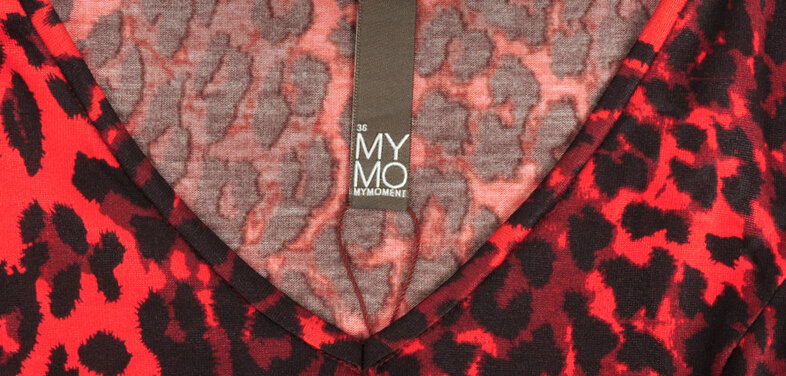 Fation Dresses Winter Girls Leopard Print Long Sleeved Short - Red