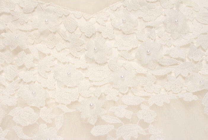 Fluffy Dresses Winter Flower Girls Lace Long Sleeve Wedding Party Dress - White