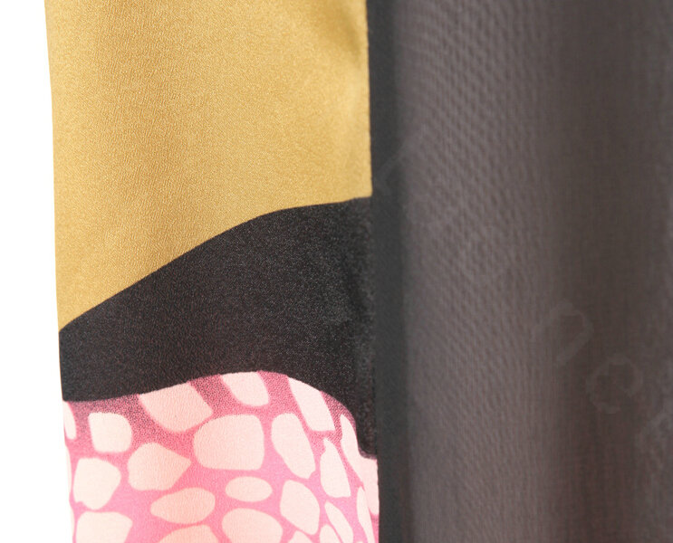 Sweet Dresses Summer Women Leopard Print Bowknot Chiffon Tunic - Black Pink