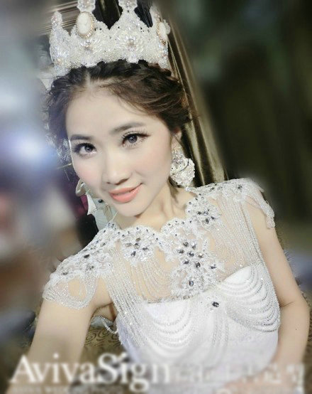 Noble Design Bridal Lace Flower Crystal Beads Pearls Tassel Wedding Shoulder Chain Accessories