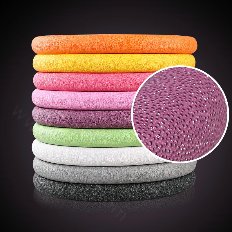 Fashion Pearly Glitter PU Leather Auto Car Steering Wheel Covers 15 inch 38CM - Gray