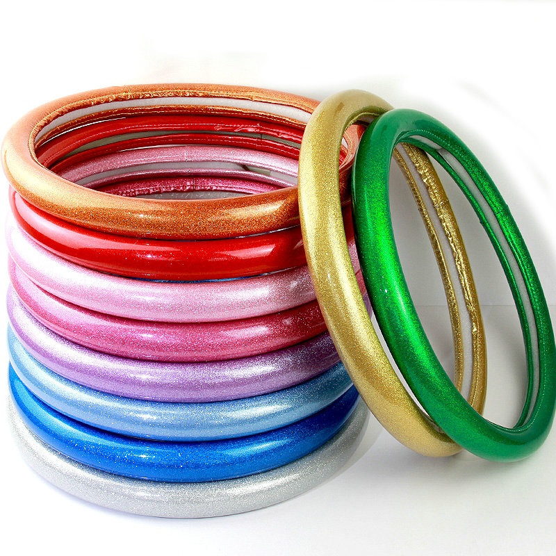 Fashion Women Glitter PU Leather Auto Steering Wheel Covers 15 inch 38CM - Green