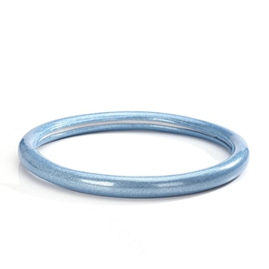 Fashion Women Glitter PU Leather Auto Steering Wheel Covers 15 inch 38CM - Light Blue