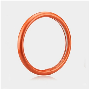 Fashion Women Glitter PU Leather Auto Steering Wheel Covers 15 inch 38CM - Orange