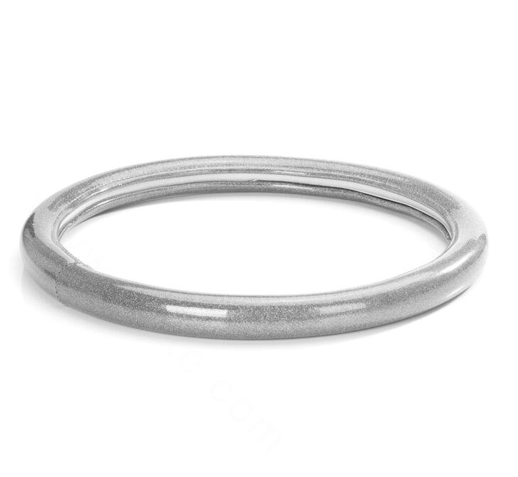 Fashion Women Glitter PU Leather Auto Steering Wheel Covers 15 inch 38CM - Silver