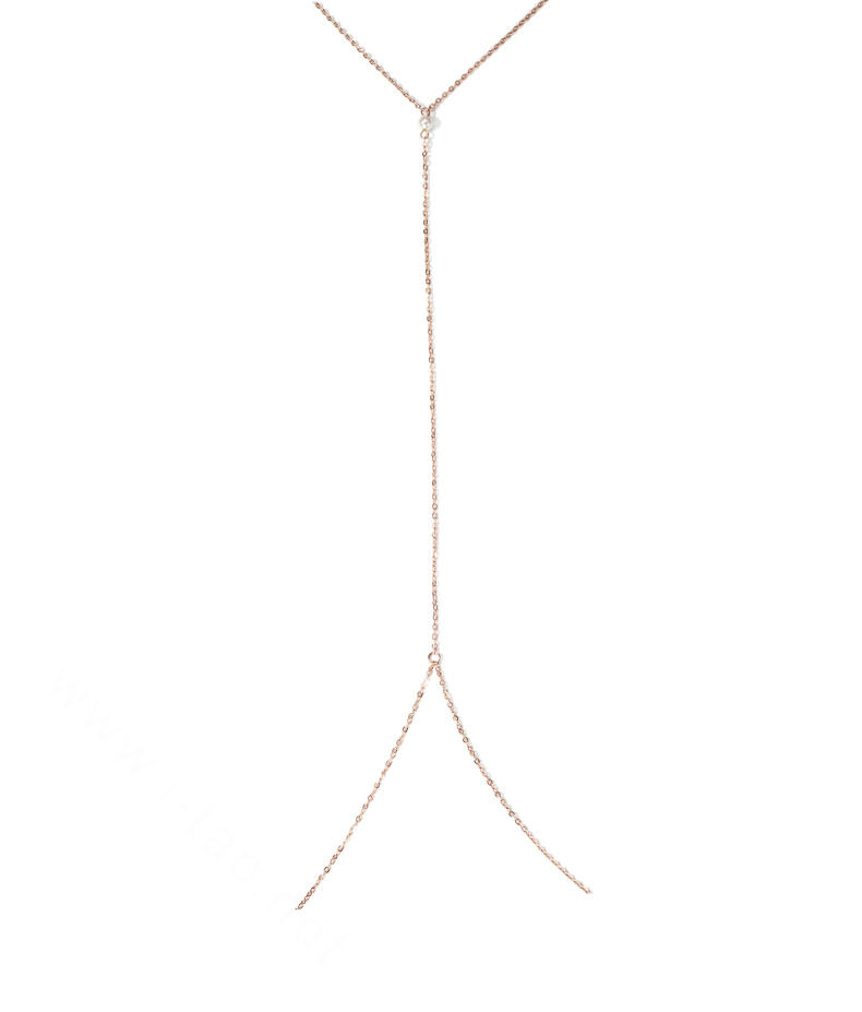 Hot sales Summer Sexy Bikini Body Chains Dress Decro Necklace Jewelry - Gold