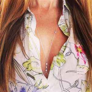 Sexy Bikini Beach Diamond Belly Waist Body Chains Dress Decro Necklace Jewelry - Sliver