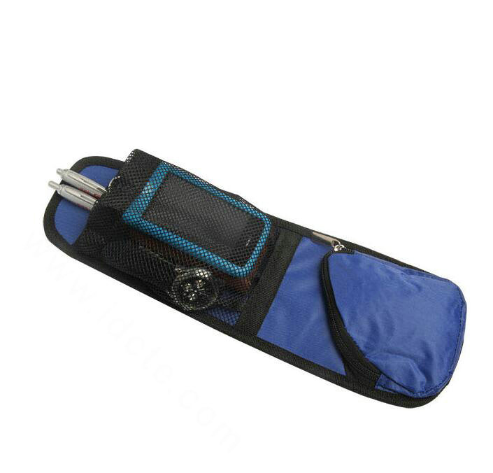 Discount Car Back Seat Side Organizer Holder Travel Storage Bag Mesh Hanger Pocket - Blue