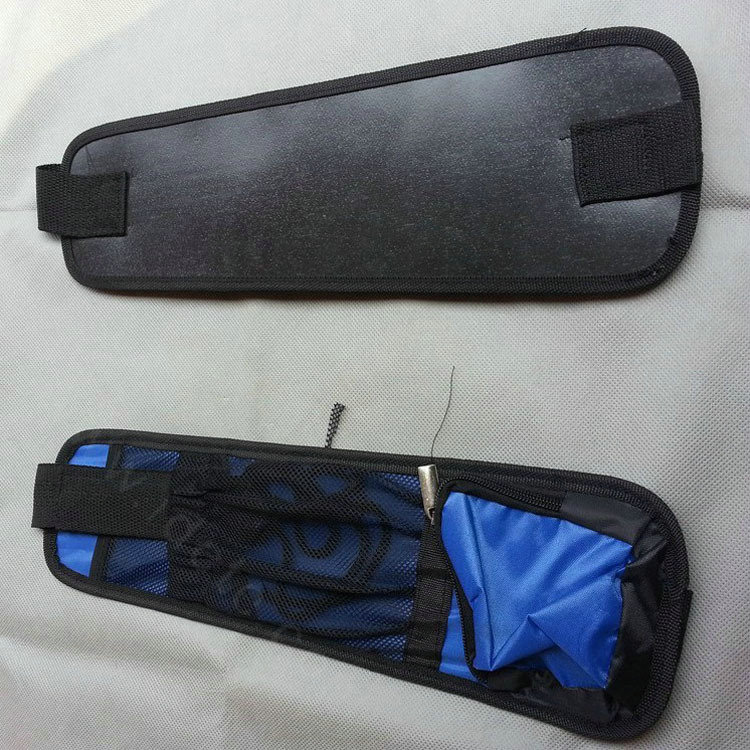 Discount Car Back Seat Side Organizer Holder Travel Storage Bag Mesh Hanger Pocket - Blue
