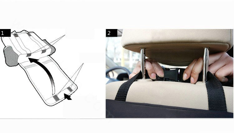 Hot Sell Car Covers Seat Insulated Food Storage Container Basket Stowing Tidying Bags - Black