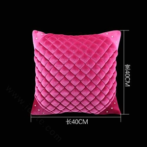 1pcs Diamond Plush Car Arms Pillows Support Lumbar Cushion Auto Interior Decoration - Rose