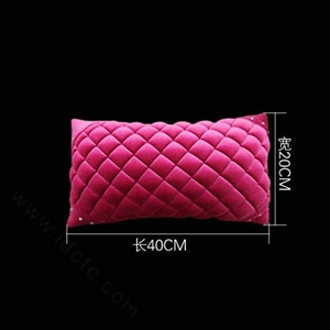1pcs Diamond Plush Car Waist Pillows Support Lumbar Cushion Auto Interior Decoration - Rose