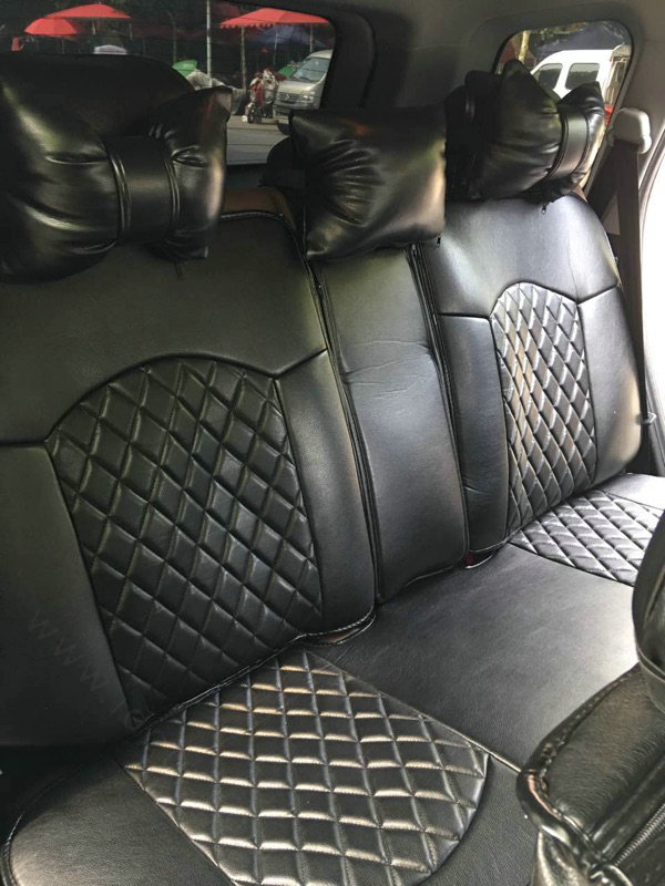Automotive Seat Covers for Women Quality PU Leather Universal Car Seat Cushion Set - Black