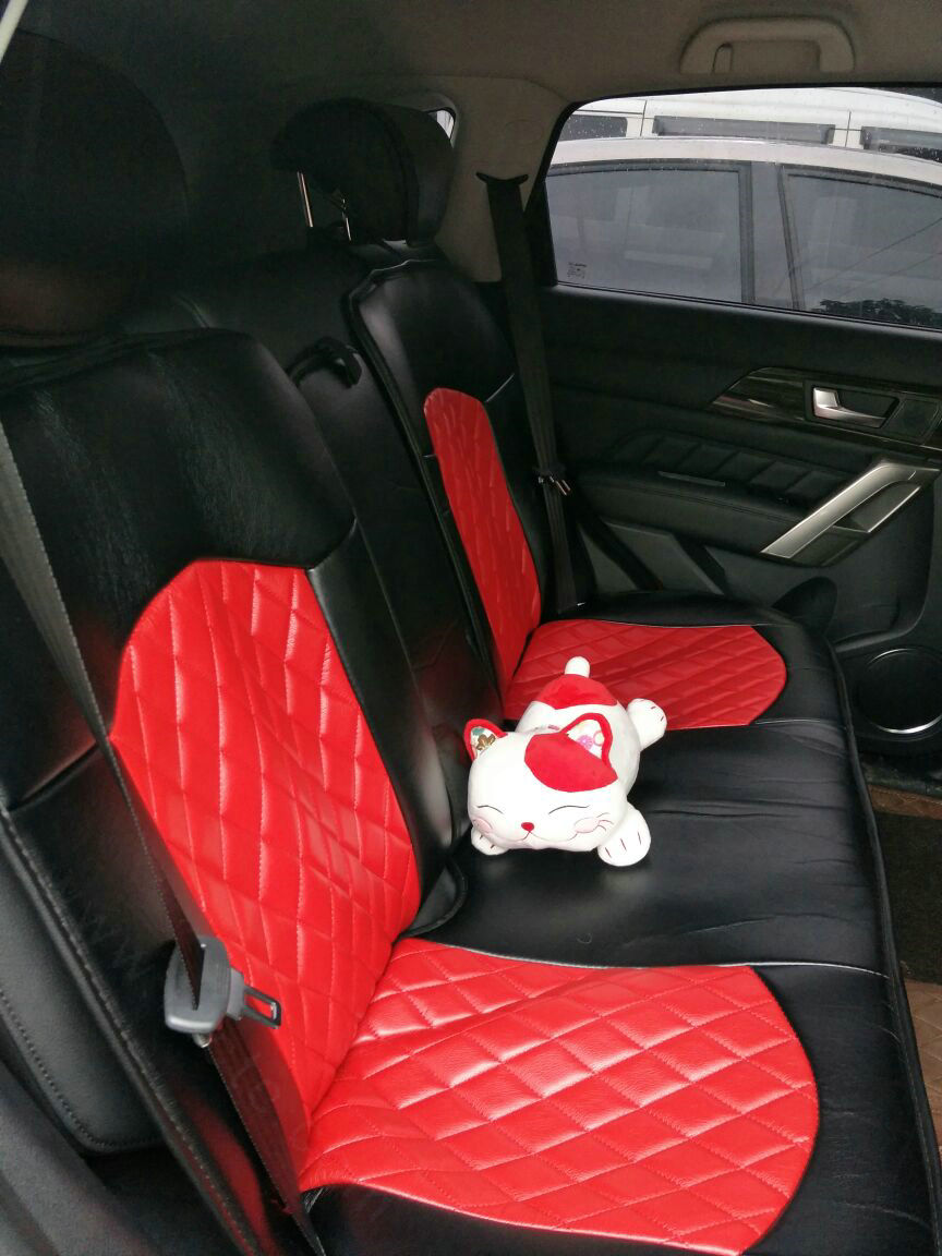 Automotive Seat Covers for Women Quality PU Leather Universal Car Seat Cushion Set - Red