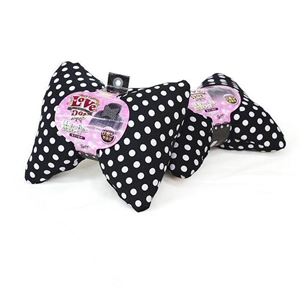 Calssic Polka Dot Car Neck Pillows Headrest Cotton Auto Interior Decoration 1pcs - Black White