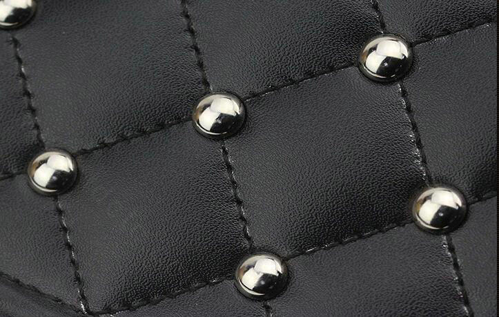 Creative Rivet Leather Car Tissue Paper Box Holder Case Seat Back Hanging Tissue Bag - Black