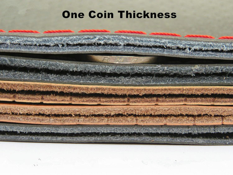 DIY Hand-stitched Genuine Braid Leather Car Steering Wheel Cover 36CM/38CM/40CM - Black