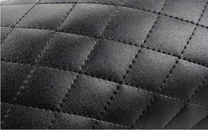 Daisy Flower Women Rhinestone Car Seat Waist Pillows PU Leather Auto Accessories 1pcs - Black