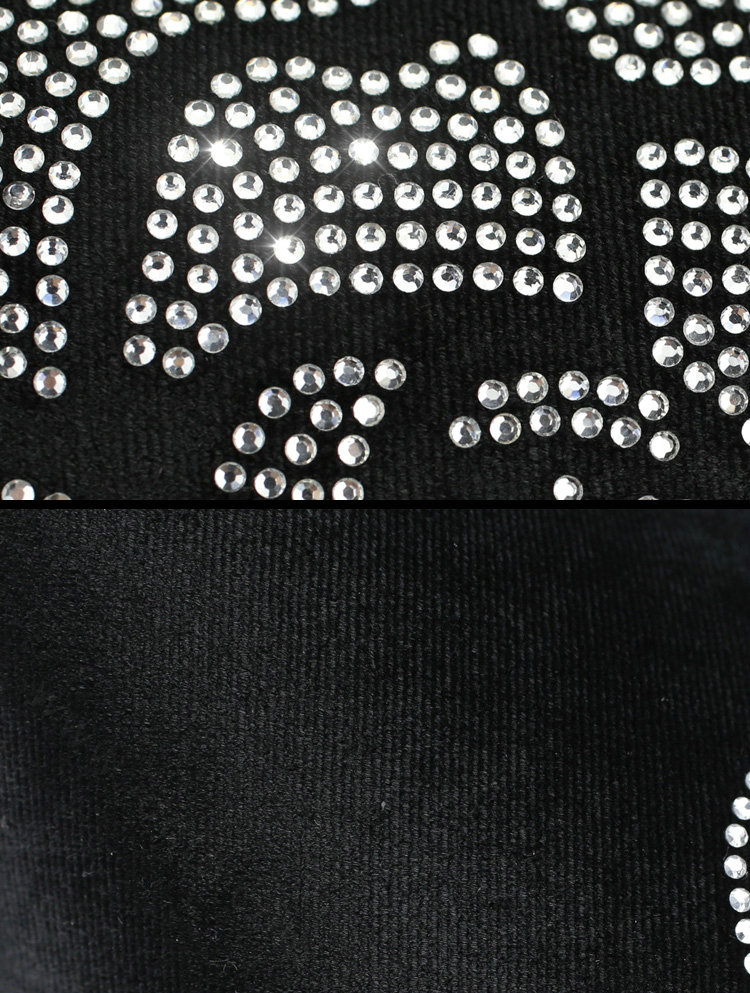 Fashion Diamond Flower Car Neck Pillows Headrest Soft Plush Auto Interior Decoration 1pcs - Black