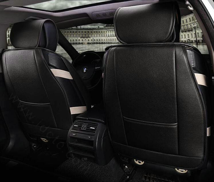 Fashion Mi British Flag Style Universal Vehicle Seat Cushion PU Leather 7pcs Sets - Black Red