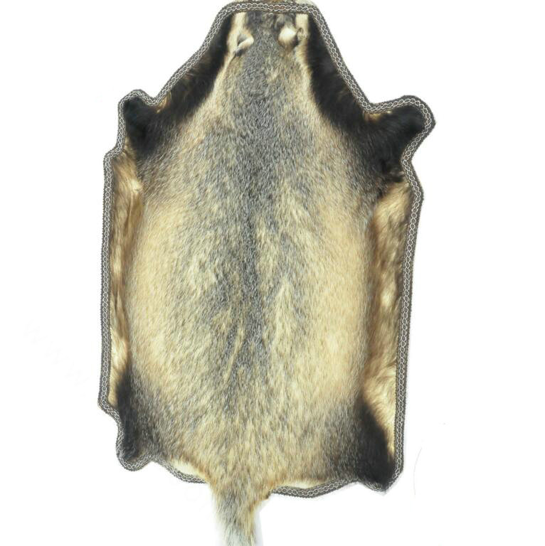 High Quality Badgers leather Car Seat Cushion Universal Auto Whole Fur Pads 1pcs - Brown