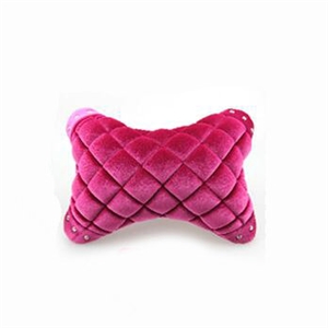 High Quality Diamond Car Neck Pillows Headrest Soft Plush Auto Interior Decoration 1pcs - Rose