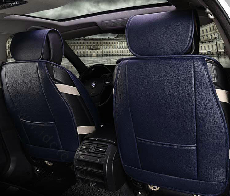 Hot sales Mi British Flag Style Universal Auto Seat Cushion PU Leather 12pcs Sets - Blue Red