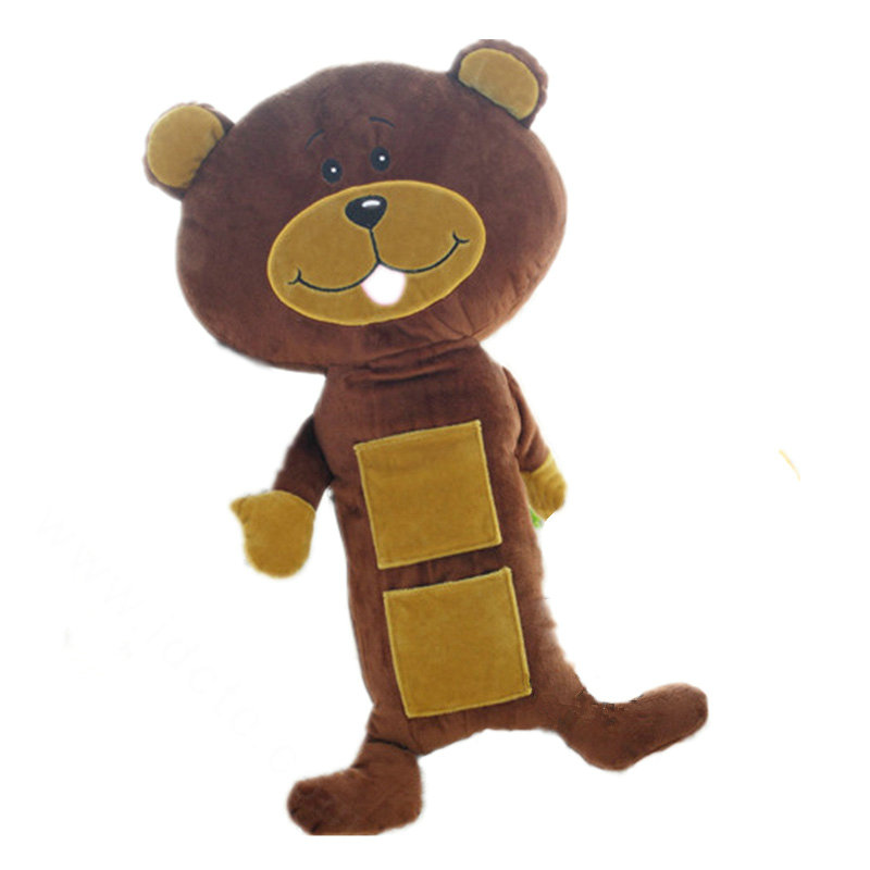 Large Plush Bear Car Safety Seat Belt Covers Shoulder Pads Pillow for Childen 1pcs - Brown