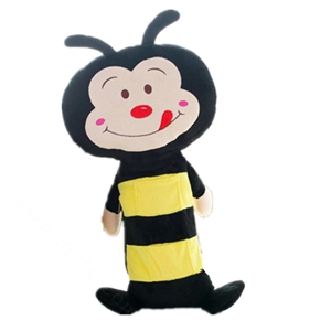 Large Plush Bees Car Safety Seat Belt Covers Shoulder Pads Pillow for Childen 1pcs - Yellow