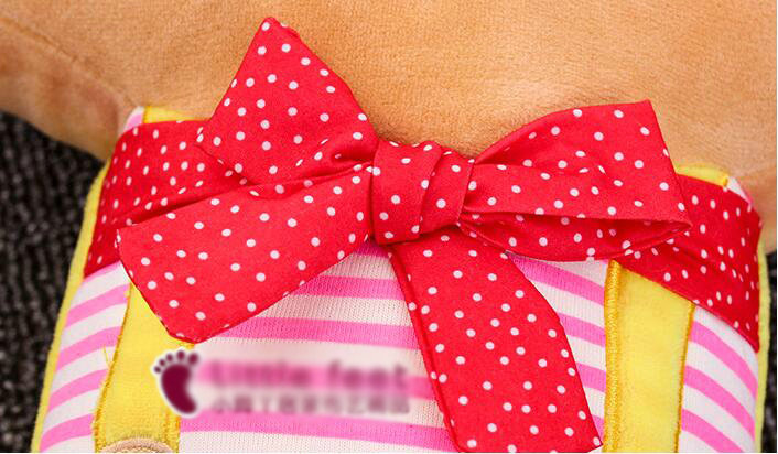 Large Rabbit Plush Car Safety Seat Belt Covers Shoulder Pads PP Cotton for Childen 1pcs - Yellow