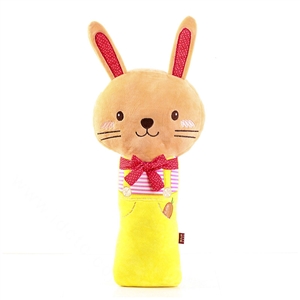 Large Rabbit Plush Car Safety Seat Belt Covers Shoulder Pads PP Cotton for Childen 1pcs - Yellow