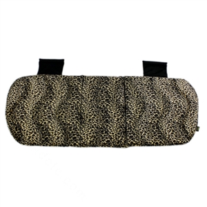 Leopard Print Plush Car Rear Seat Cushion Woman Winter Universal Seat Pads 1pcs - Black Gold