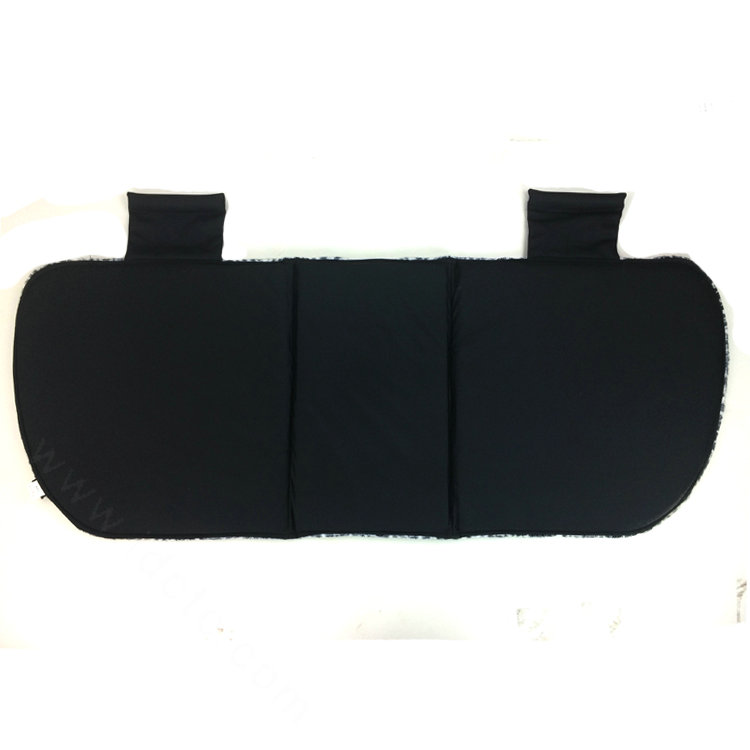 Leopard Print Plush Car Rear Seat Cushion Woman Winter Universal Seat Pads 1pcs - Black White