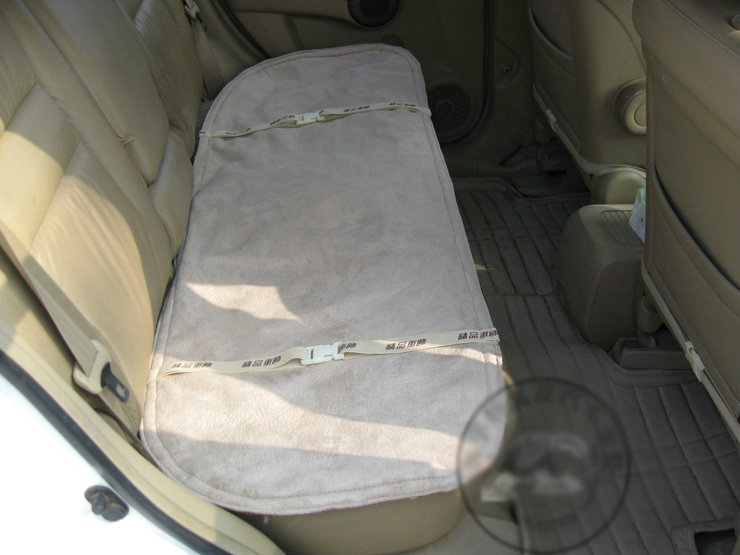 Luxury Badgers leather Car Rear Seat Cushion Universal Auto Whole Fur Long Pads 1pcs - Brown
