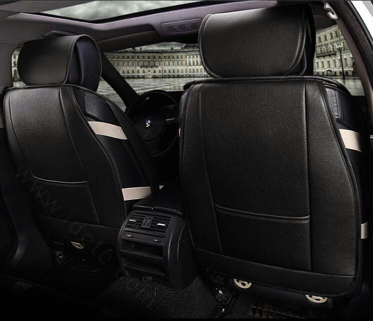 Luxury Mi British Flag Style Universal Car Seat Cushion PU Leather 12pcs Sets - Black Red