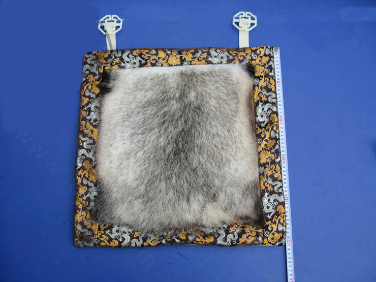 Retro Badgers leather Car Front Seat Cushion Universal Auto Whole Fur Pads 1pcs - Brown