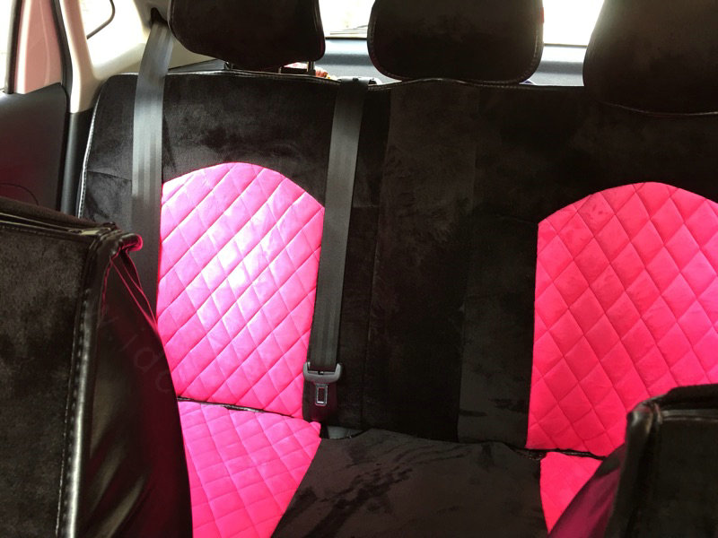 Soft Plush Car Seat Covers for Women Universal Winter Warm Seat Cushion 10pcs Sets - Black Rose