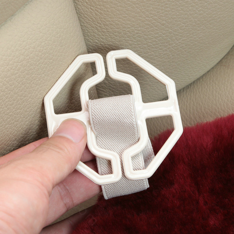 Top Quality Pure Wool Universal Car Seat Cushion Sheepskin Fur One Piece Pads 1pcs - Red