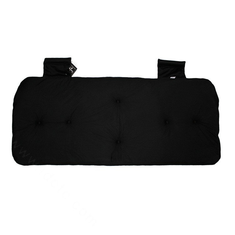 UK British Flag Print Car Seat Cushion Four Seasons General Leather Auto Rear Pads 1pcs - Black