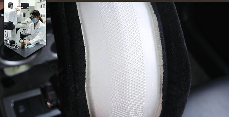 Winter Velvet Handlebar PU Leather Car Steering Wheel Covers 15 inch 38CM - Red