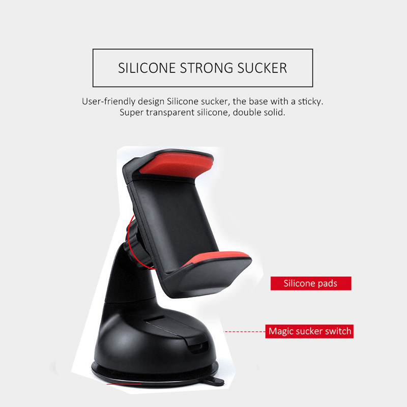 Auto Phone Holder Magnetic Air Vent Mount Mobile Stand Magnet Support Cell GPS - Black