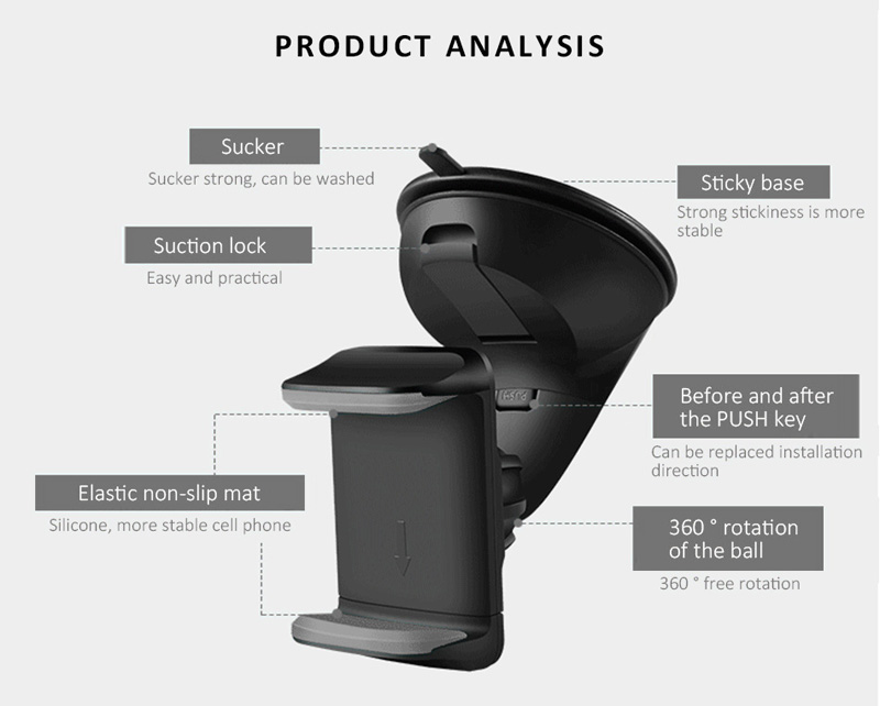 Bling Crystal Car Phone Holder Magnetic Air Vent Mount Mobile Stand Magnet Support Cell GPS - Pink