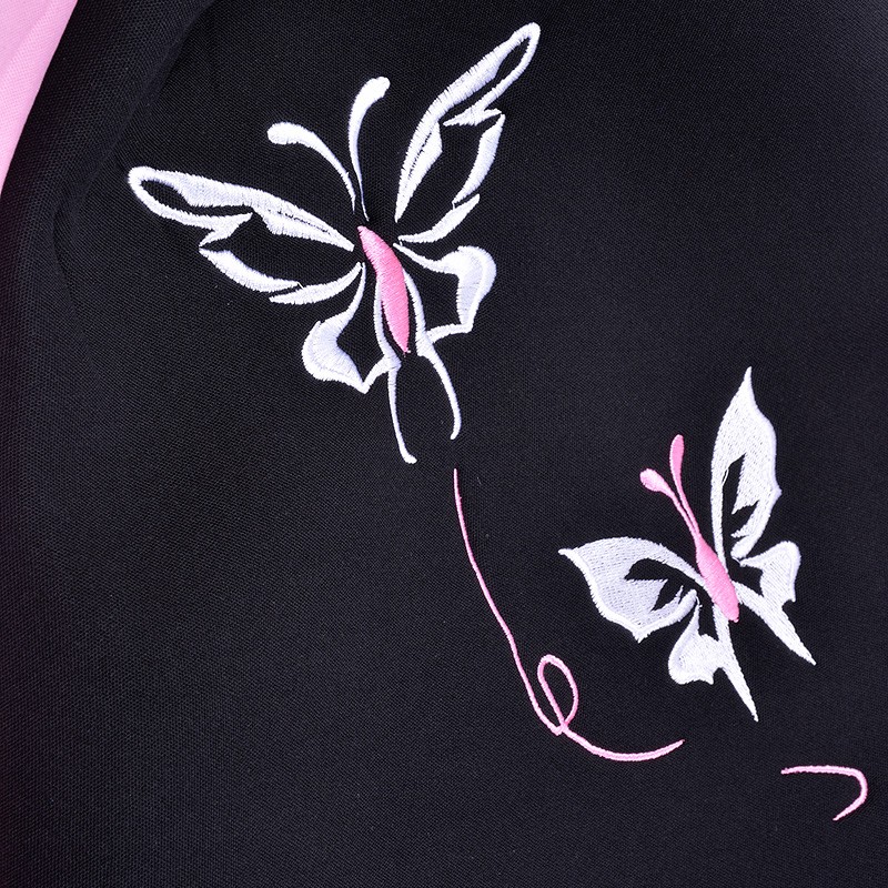 Butterflys Embroidered Car Seat Cover Women Universal Fit Most Vehicles Interior Polyester - Pink