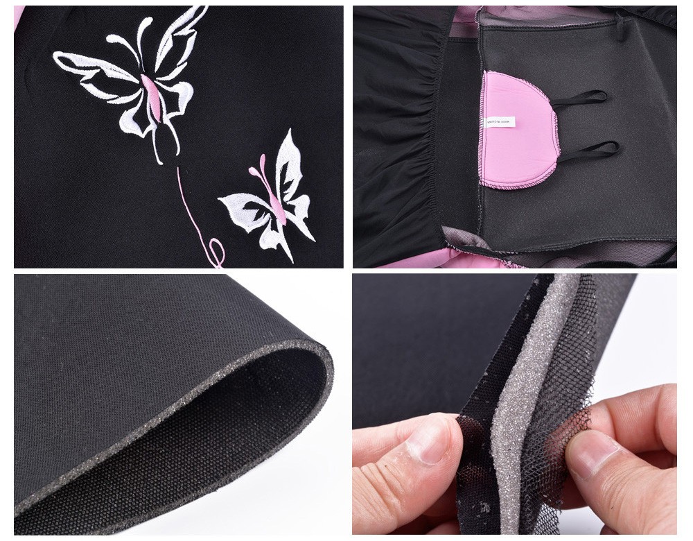 Butterflys Embroidered Car Seat Cover Women Universal Fit Most Vehicles Interior Polyester - Pink