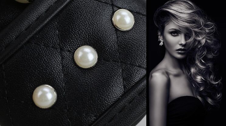 Camellia 1pcs Crystal Gear Covers Leather Diamond Shift Cover Auto Interior Decro - Black